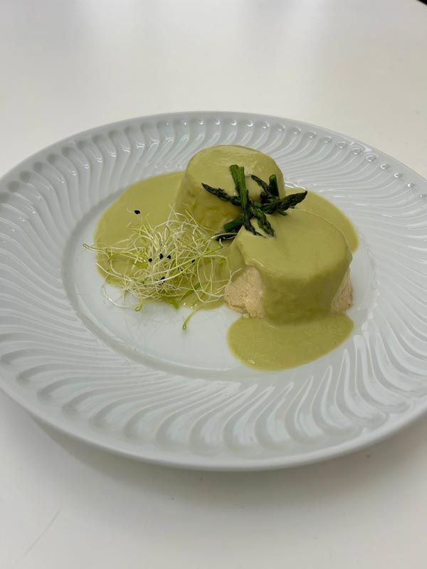 Presentación de comida de catering