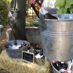 Zona de bebidas frías para eventos