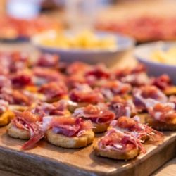 Plato para evento con catering